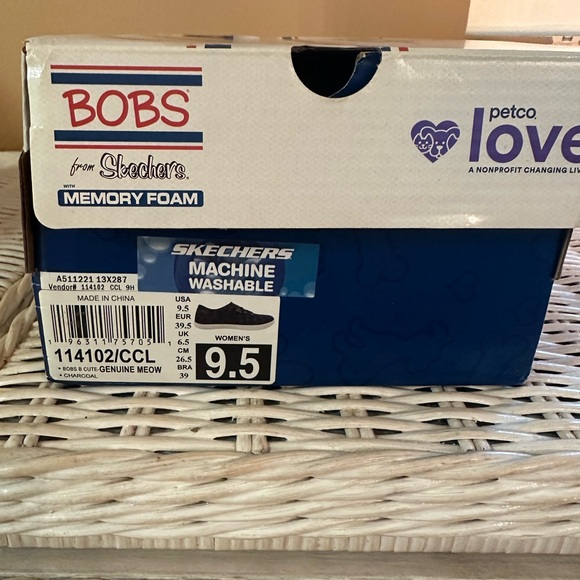 BOBS by sketchers Black Leopard Print Sneakers - Picture 3 of 9